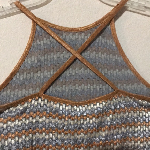 Ladies Fancy Stretch tank top. Multi-colored - Picture 3 of 3